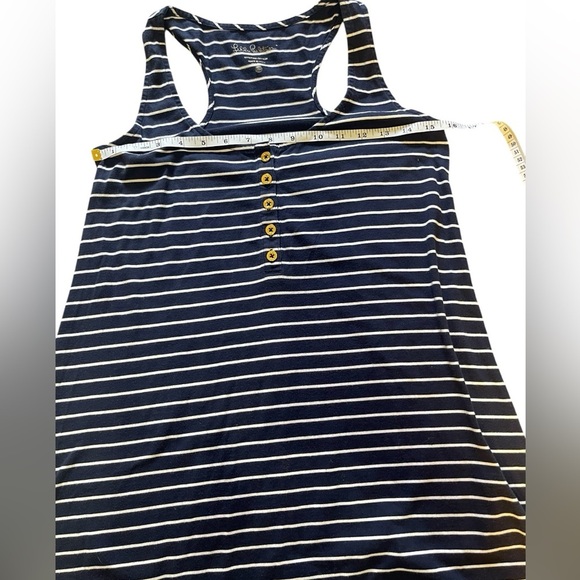 Lilly Pulitzer Dress Jennalyn Swing True Navy Palm Stripe Size XS - Picture 12 of 13